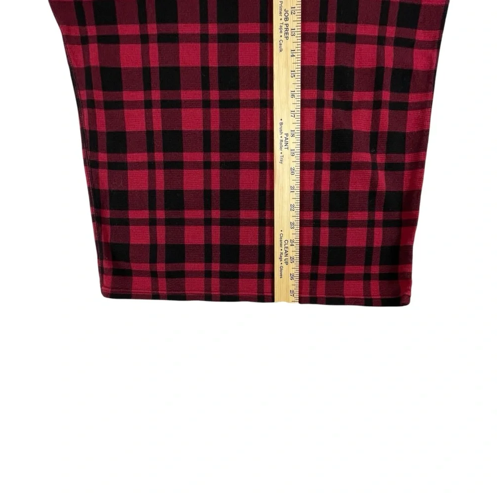 Men's Polo Ralph Lauren Black & Red Plaid Long Sleeve Flannel XL0063‎